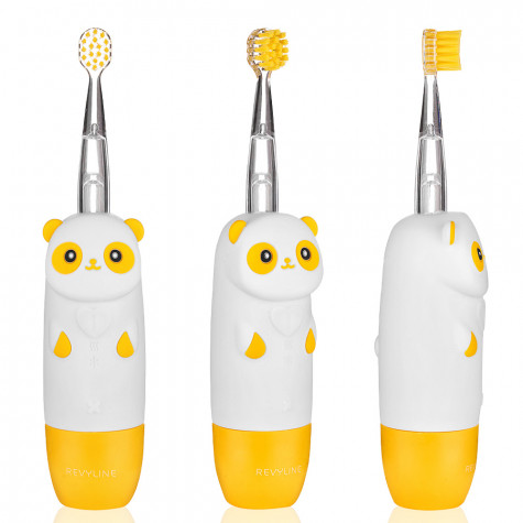 Электрическая звуковая зубная щетка Revyline RL 025 Panda, желтая