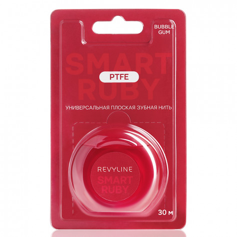 Зубная нить Revyline PTFE Smart Ruby, Bubble Gum, 30 м